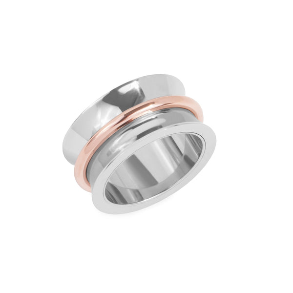 rose gold inox s steel ring