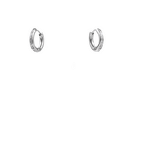 stainless steel 2in1 hoop earrings hypoallergenic women T119E001AR MIA JEWELRY