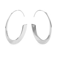 stainless steel retro modern hoop earrings hypoallergenic T119E002AR MIA JEWELRY