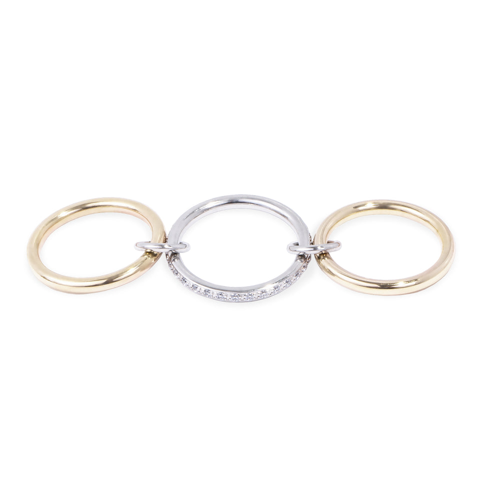 gold stainless steel ring with hoops T119R001ARDO MIA JEWELLERY