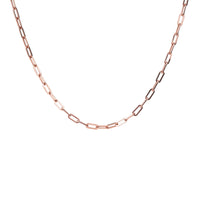 Stainless Steel Rose Gold Links Boyfriend Puzzle Necklace T121N001DORO