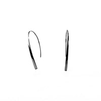 modern minimal black pendant earrings stainless steel T217E002NO MIAJWL
