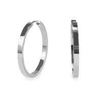 35mm plain modern hoop earrings stainless steel T218E009AR MIAJWL