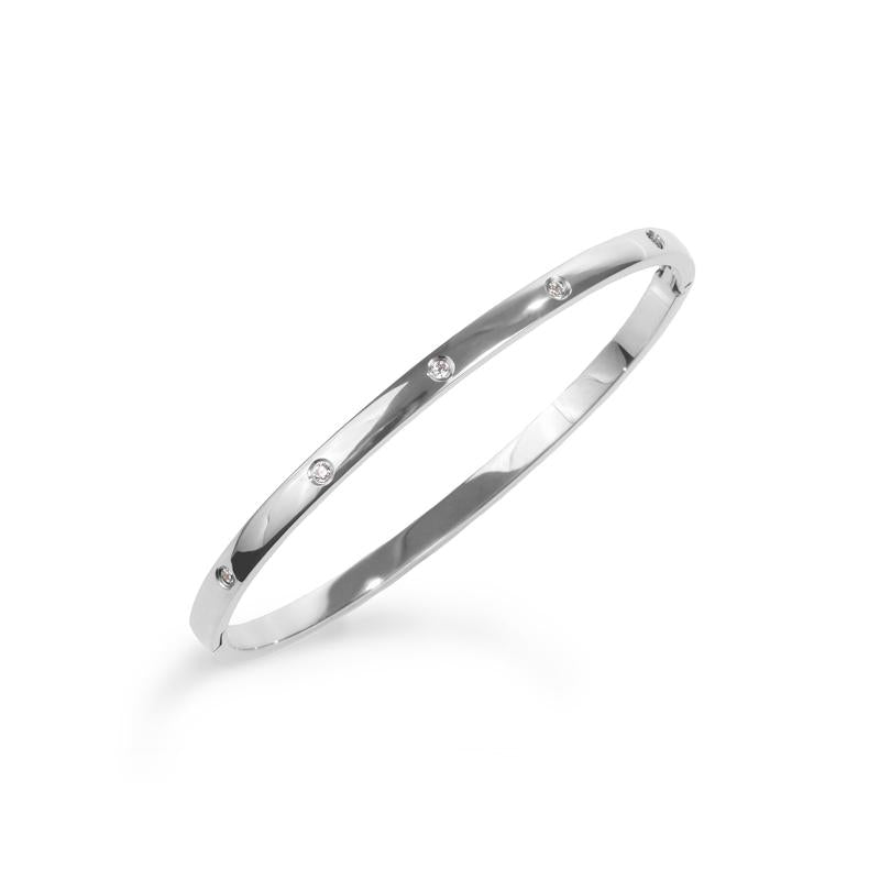 stones bangle bracelet stainless steel bracelet acier inoxydable MIA T219B001