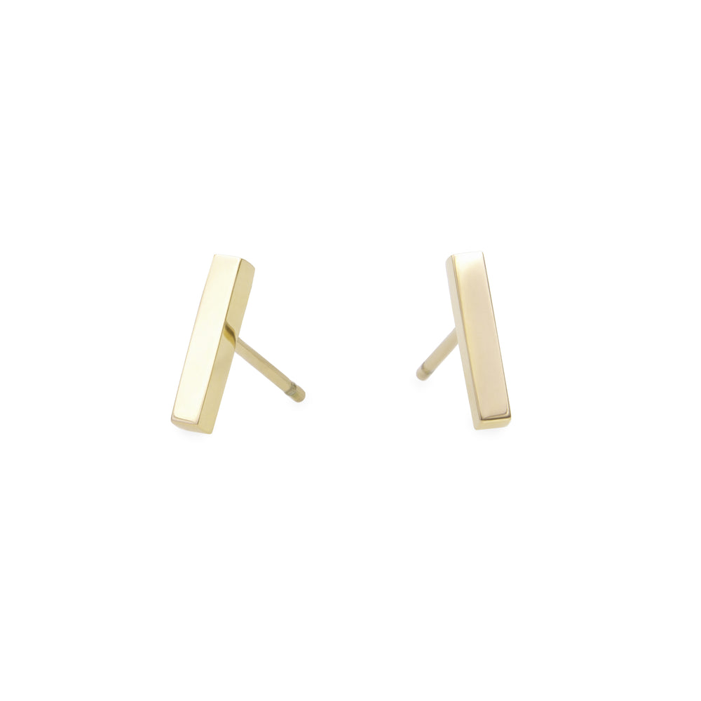 Minimal bar stud earrings stainless steel Boucles d'oreilles acier inoxydable MIA T219E002