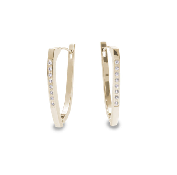 modern hoop earrings stainless steel anneaux géométriques acier inoxydable MIA T219E008