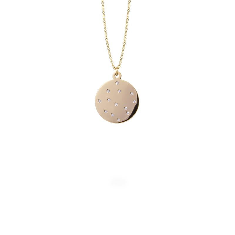 stellar stone pendant stainless steel pendentif acier inoxydable MIA T219P002