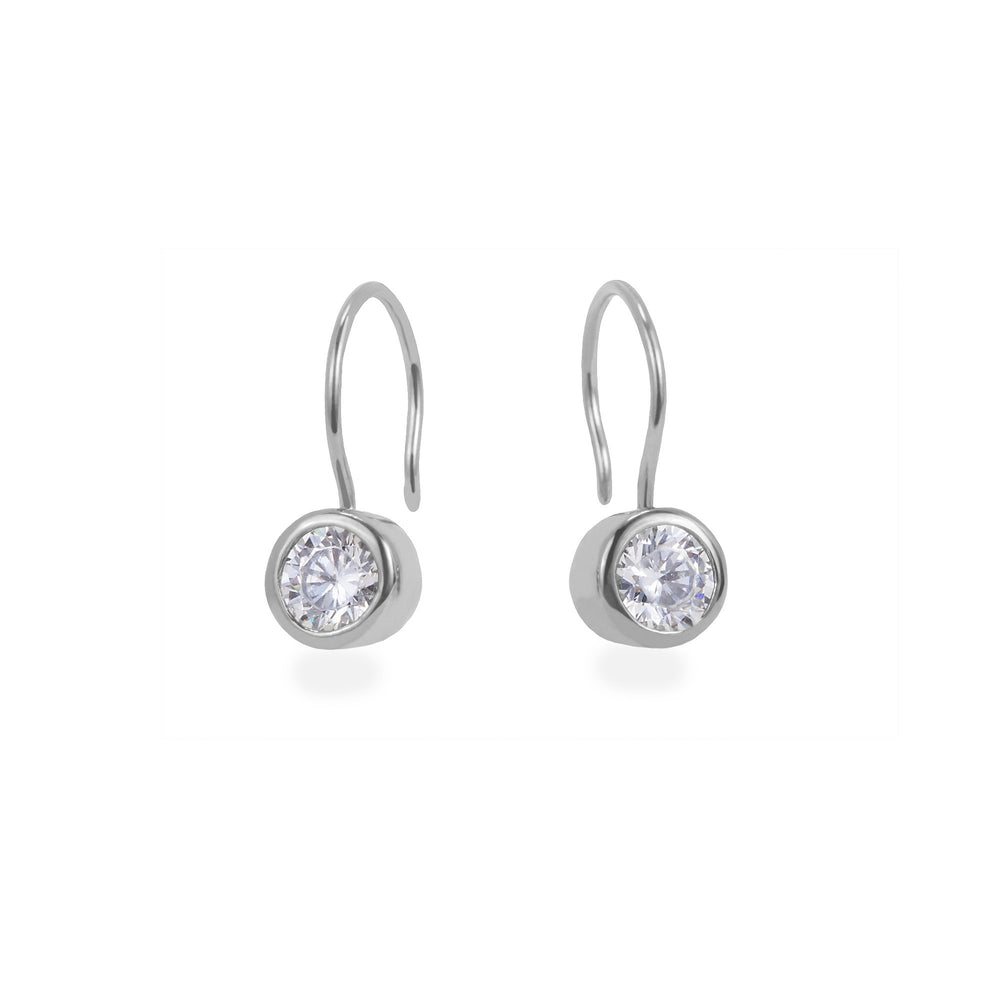 stone hook earrings hypoallergenic stainless steel T318E001AR MIAJWL