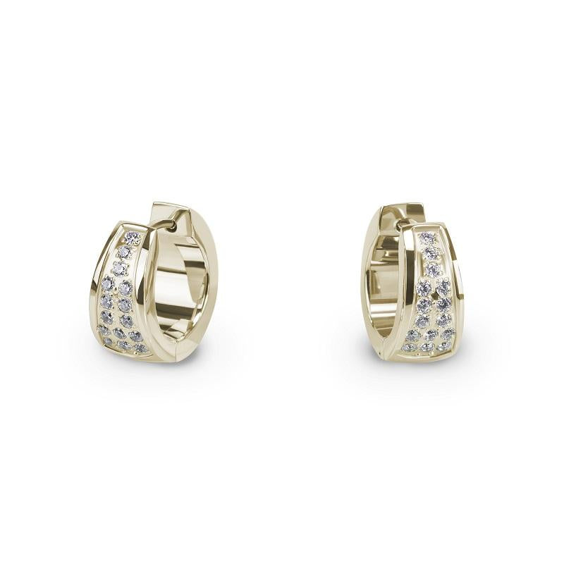hypoallergenic chic gold hoop earrings T416E007DO