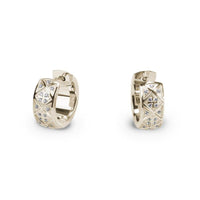 chic gold huggie earrings stainless steel T416E009DO MIAJWL