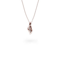 rose gold twisted pendant necklace stones T416P003DORO MIAJWL