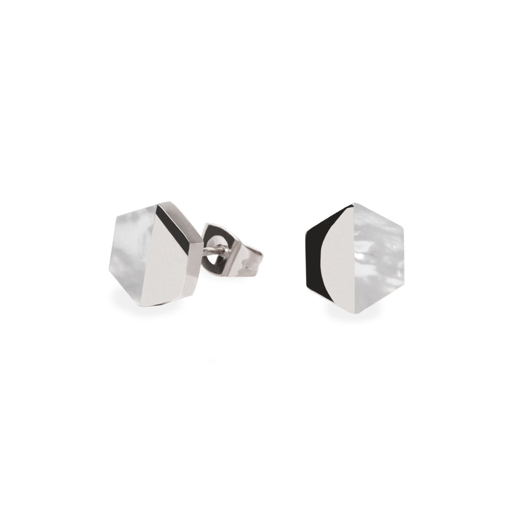 geometric stud earrings for women