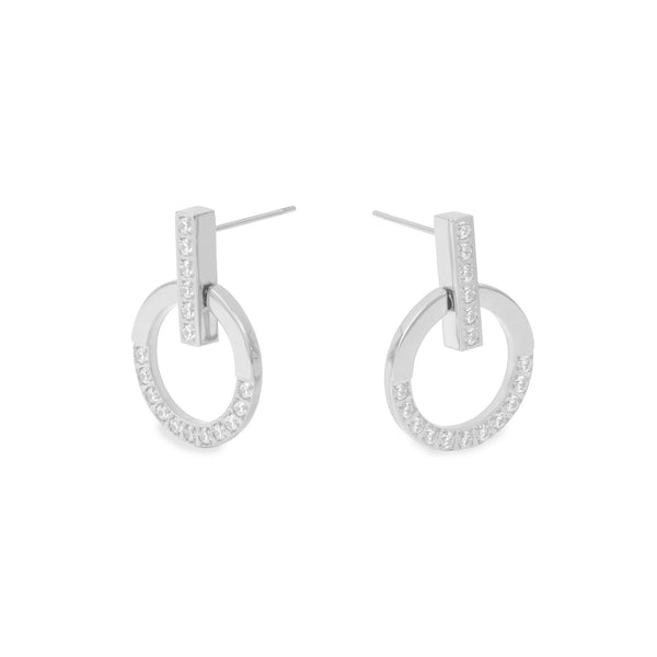 hypoallergenic earrings with stones T418E004AR MIA