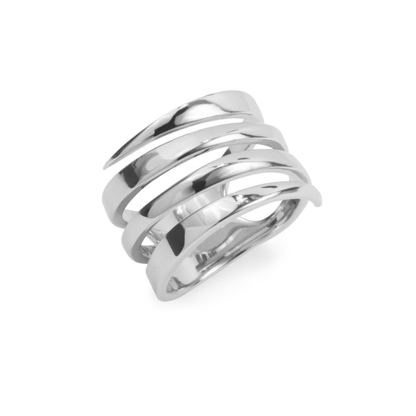 large minimal ring stainles steel women