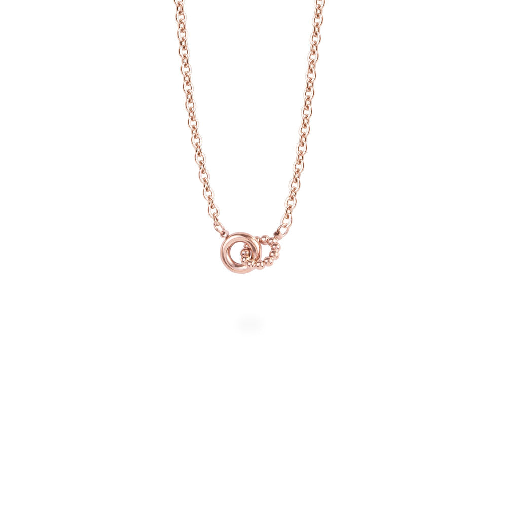rose gold delicate pendant necklace stainless steel pendentif collier delicat acier inoxydable MIA T419P003DORO