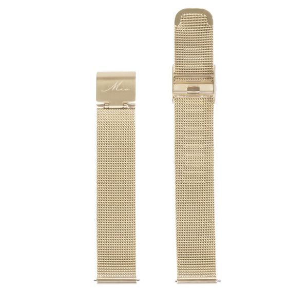 minimal gold leather bracelet for women - W418B01DO