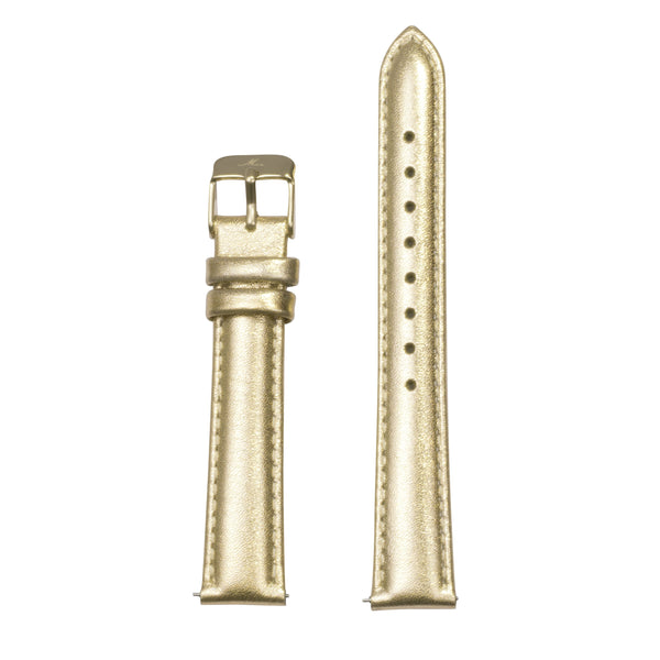 minimal gold leather bracelet for women - W418B02DO