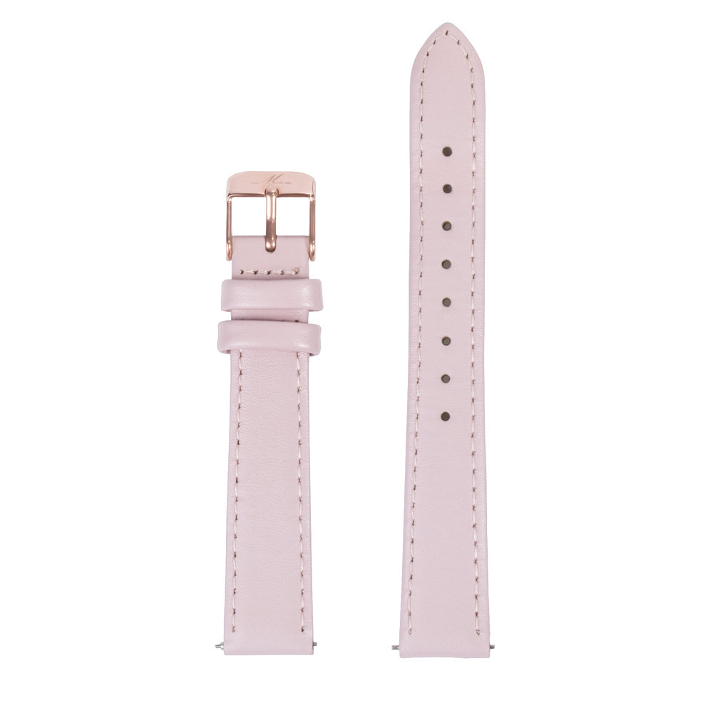 minimal light pink leather bracelet for women - W418B02RO