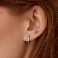 8 mm hoop earrings hypoallergenic stainless steel MIAJWL