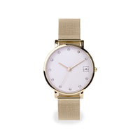gold small and minimal watch with stones stainless steel W119M02DO MIA Jewelry