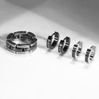 mia-acier-inoxydable-stainless-steel-black-ceramic-ring-earring