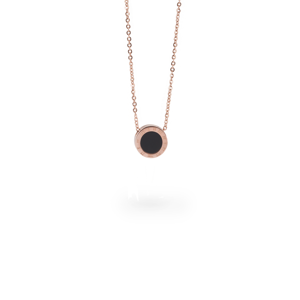 stainless-rose-gold-black-round-pendant-necklace-pendentif-rond-noir-or-rose-acier-inox-T316P018DORO-MIA