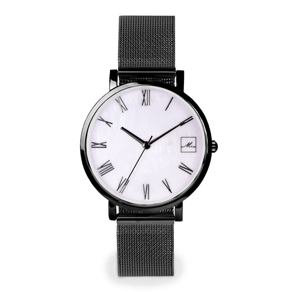 black mother of pearl watch 