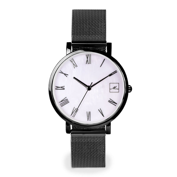 black mother of pearl watch 