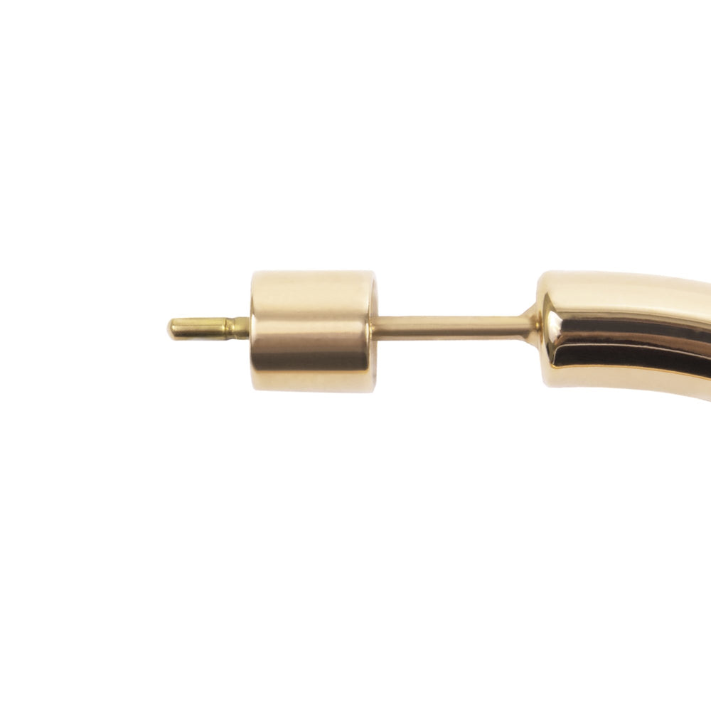 40mm stainless steel plain hoop earrings boucles oreilles anneaux acier inoxydable MIA T319E002