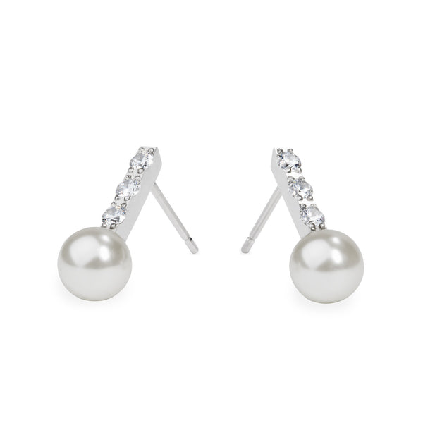 pearl and stones earrings for women