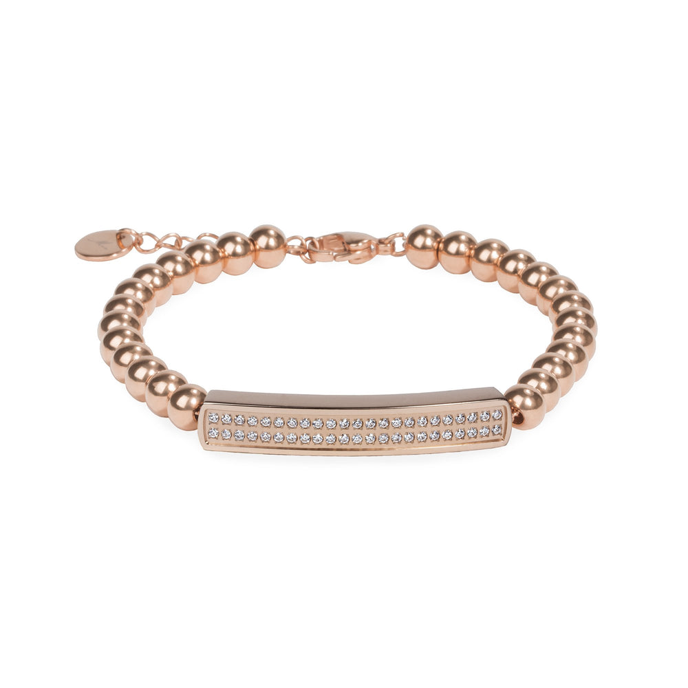 stainless steel gold beads bracelet for women