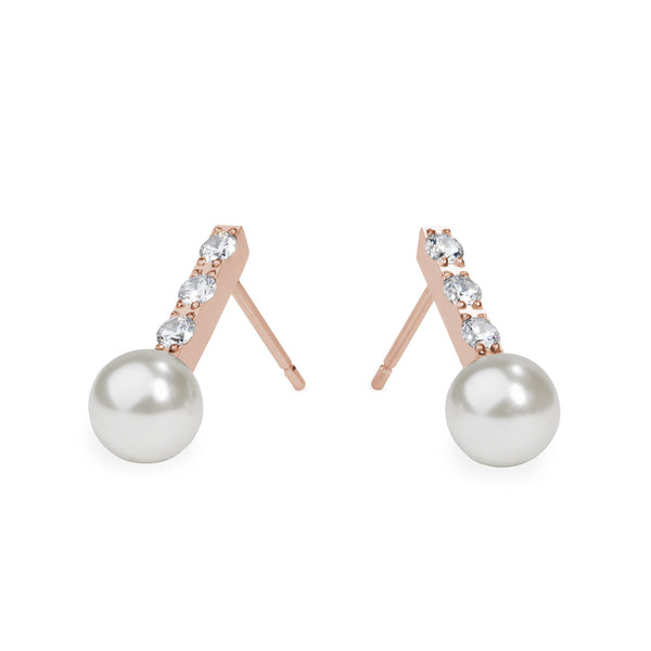 pearl and stones earrings for women