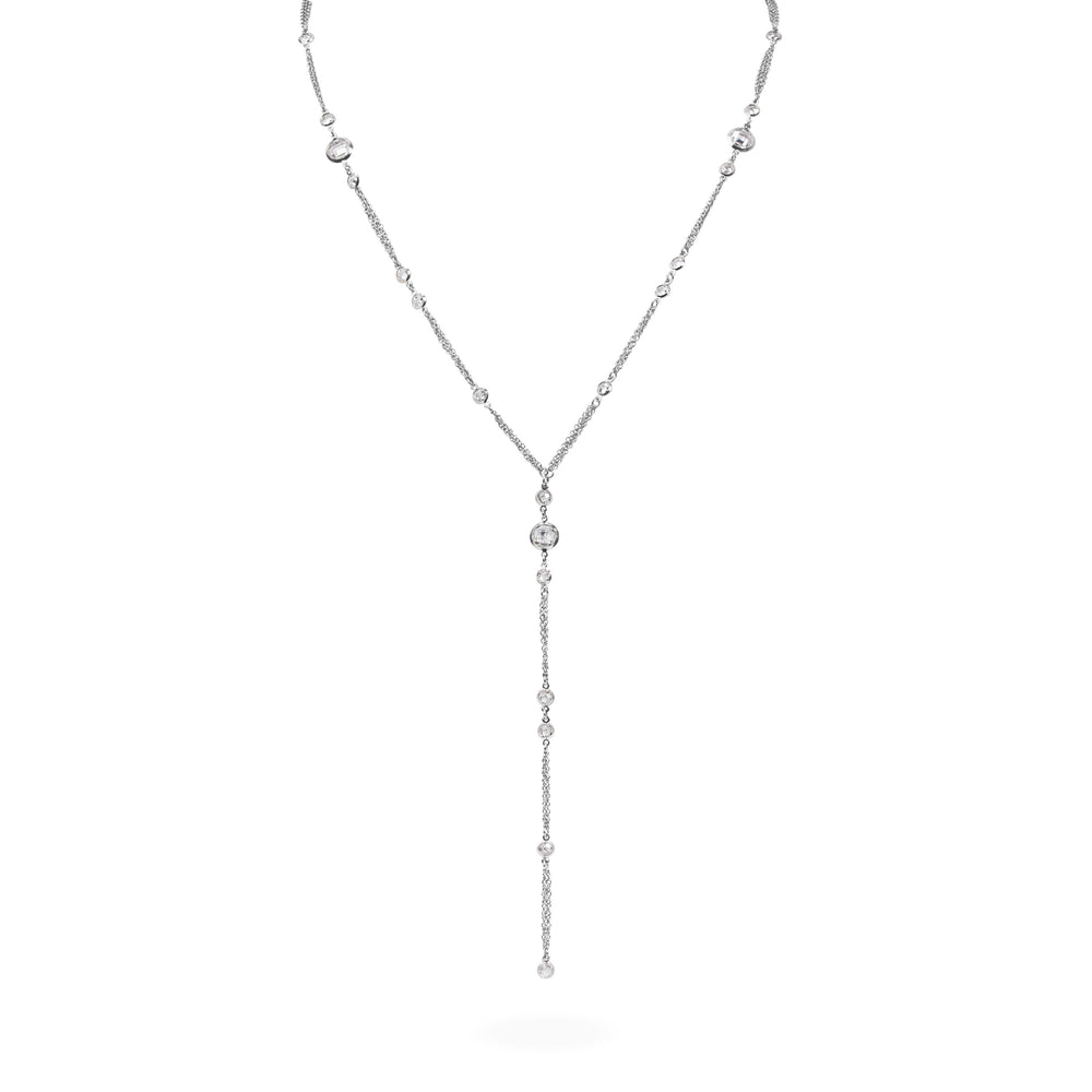 Chic long necklace for women stainless steel