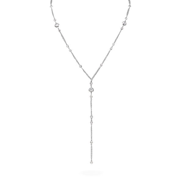 Chic long necklace for women stainless steel