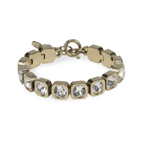 swarovski gold tennis bracelet