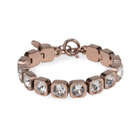 swarovski rose gold tennis bracelet