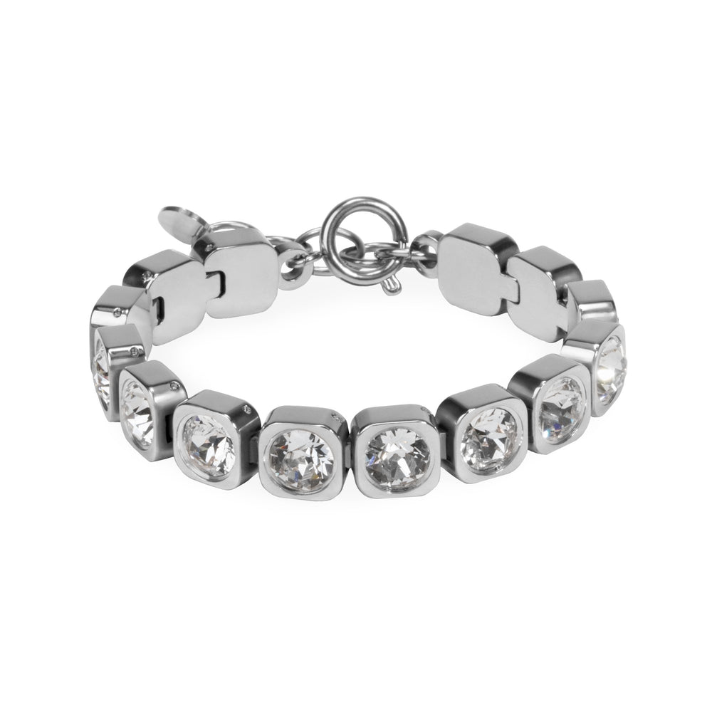 swarovski stones silver bracelet
