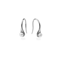 pearl pendant earrings stainless steel