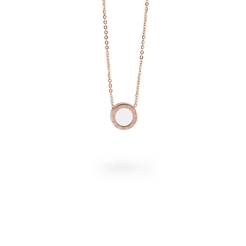 rose-gold-white-round-pendant-necklace-pendentif-rond-blanc-or-rose-acier-inox-T316P018WHRO-MIA