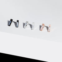 geometric bar stud earrings for women