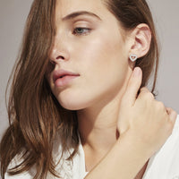 hypoallergenic gold heart earrings with stones 