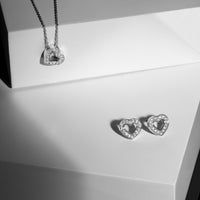 hypoallergenic gold heart earrings with stones 