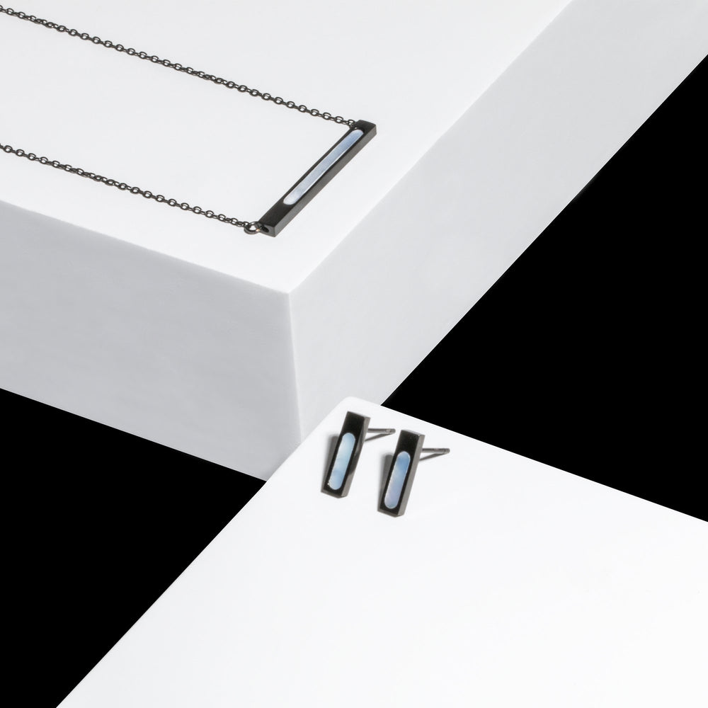 geometric bar stud earrings for women