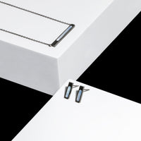 geometric bar stud earrings for women