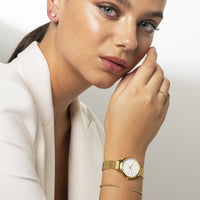 gold small beads stud earrings stainless steel MIA petites boucles d'oreilles billes acier inoxydable T419E003DO