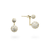 gold chic pendant earrings for women 