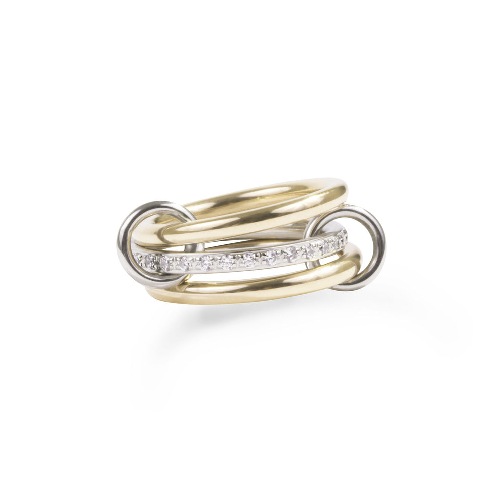 gold stainless steel ring with hoops T119R001ARDO MIA JEWELLERY