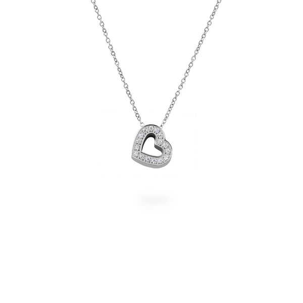 heart pendant necklace stainless steel