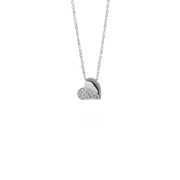 heart pendant necklace stainless steel