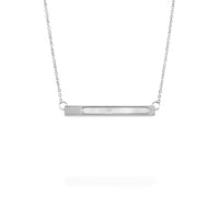 geometric bar pendant necklace for women